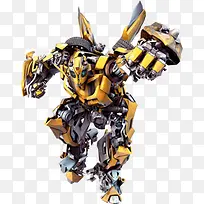 黄色机械机器人变形金刚