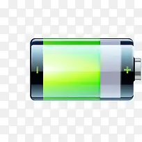 绿色电池矢量图