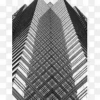 两座建筑物上的建筑投影