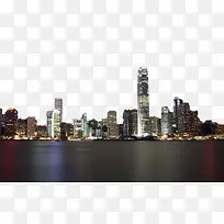 香港海边夜景