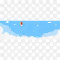 清爽简洁banner背景图