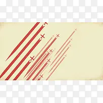 手绘红色卡通战舰