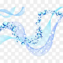 波浪线水泡矢量素材
