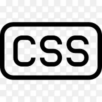 CSS编程文件类型符号中风图标