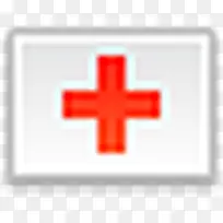 flag red cross icon