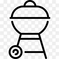 木炭烧烤图标