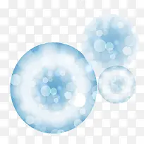 蓝色水晶球免抠素材