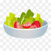 矢量盘子蔬菜西红柿