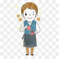 咖啡店服务员