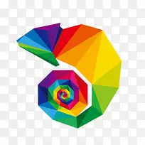 彩色螺旋折纸