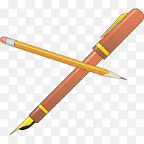 卡通铅笔钢笔