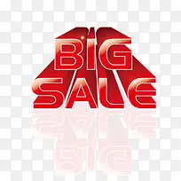 big sale 立体字 投影 红色