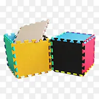 彩色拼接正方体储物盒