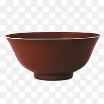 中国精美红瓷碗素材