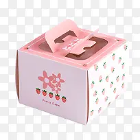 粉色草莓蛋糕盒