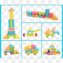 幼儿积木玩具堆砌方法