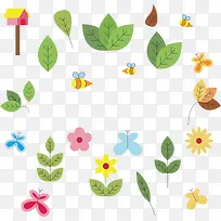 绿叶花瓣设计