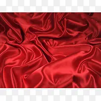 大红色丝绸褶皱壁纸