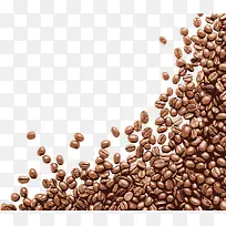 手绘棕色咖啡豆咖啡