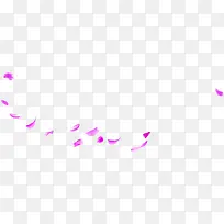 紫色手绘创意模糊花瓣