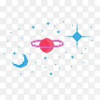 创意手绘合成星光星球