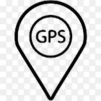 全球定位系统(gps)电话图标