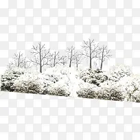 冬天森林雪景