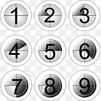 圆形数字倒计时图标