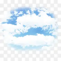 卡通天空蓝天白云背景