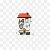 屋内的小孩子