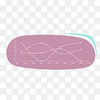 紫色折线统计图