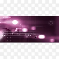 几何光束紫色科技梦幻背景banner