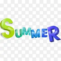 summer艺术字