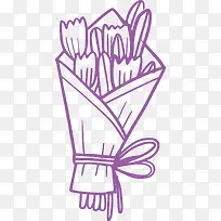 紫色婚礼手捧花