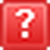 红色的问号符号 icon
