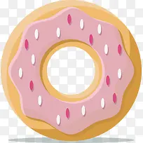 平面甜甜圈矢量图
