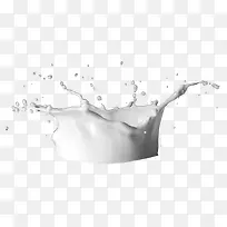 喷溅的牛奶 白色 溅射牛奶