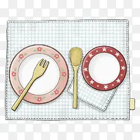 卡通餐具