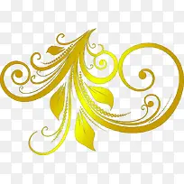 金色欧式花纹窗帘设计