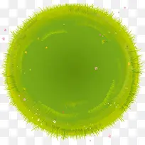 绿色草坪圆圈