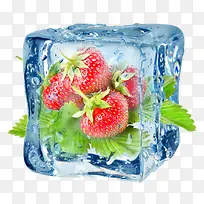 冰块创意水果