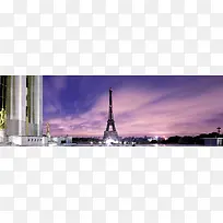 巴黎铁塔banner创意设计