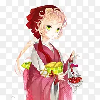 卡通立绘日本妖异女子