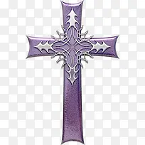 紫色十字架