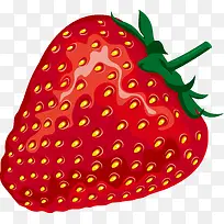 红色草莓水果元素