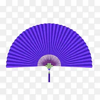 紫色折扇