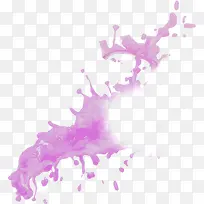 紫色创意水元素