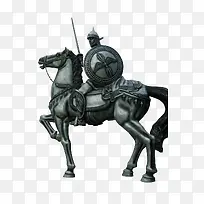 骑马士兵雕塑雕像