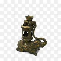 青铜象灯中式远古的古代灯 象