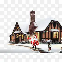圣诞老人和屋子